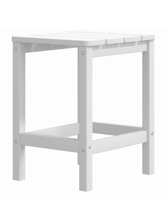 Sodo Adirondack kėdės su staliuku, baltos spalvos, HDPE