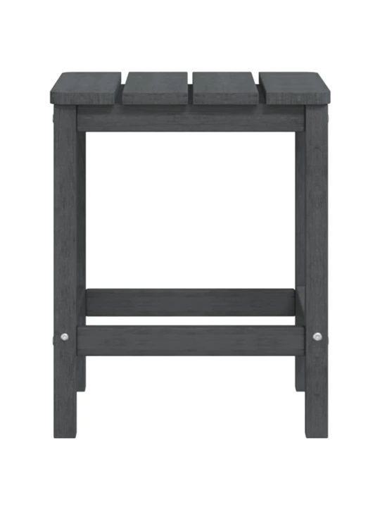 Sodo Adirondack kėdės su staliuku, antracito spalvos, HDPE
