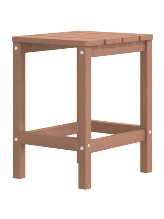 Sodo Adirondack kėdės su staliuku, rudos spalvos, HDPE