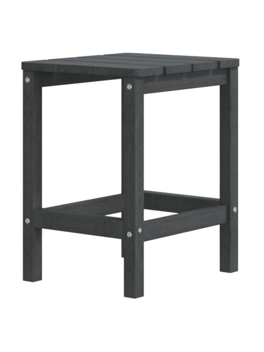 Sodo Adirondack kėdė su pakoja ir staliuku, antracito, HDPE