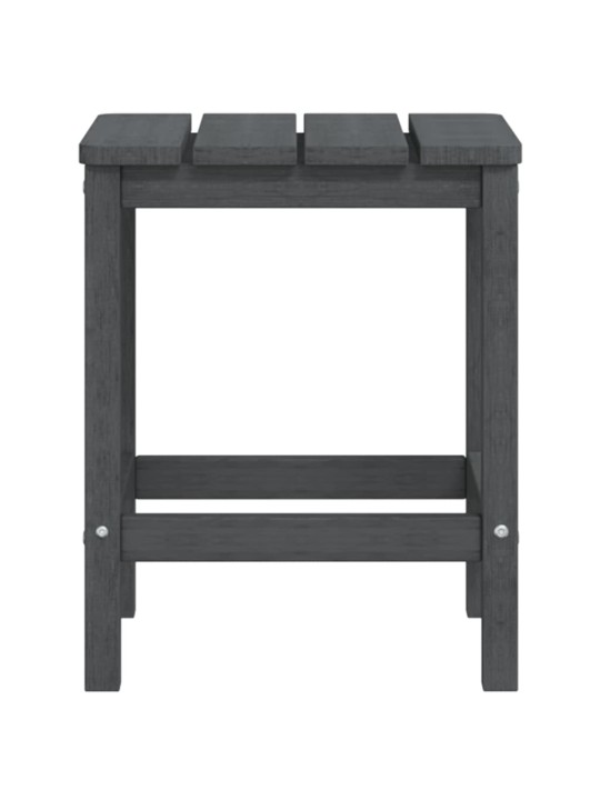 Sodo Adirondack kėdė su pakoja ir staliuku, antracito, HDPE
