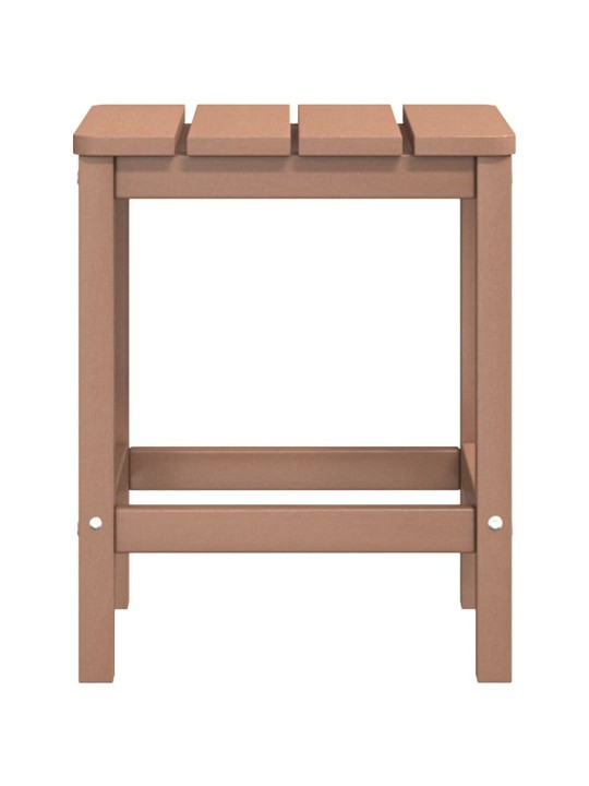 Sodo Adirondack kėdė su pakoja ir staliuku, ruda, HDPE