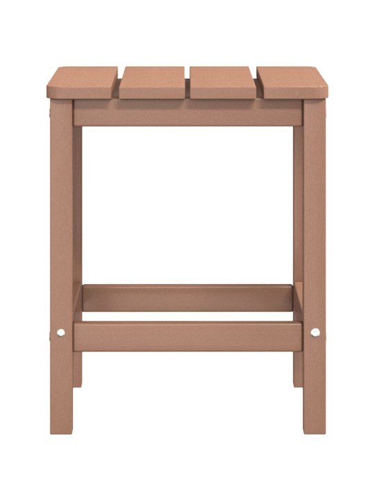 Sodo Adirondack kėdės su pakojomis ir staliuku, rudos, HDPE