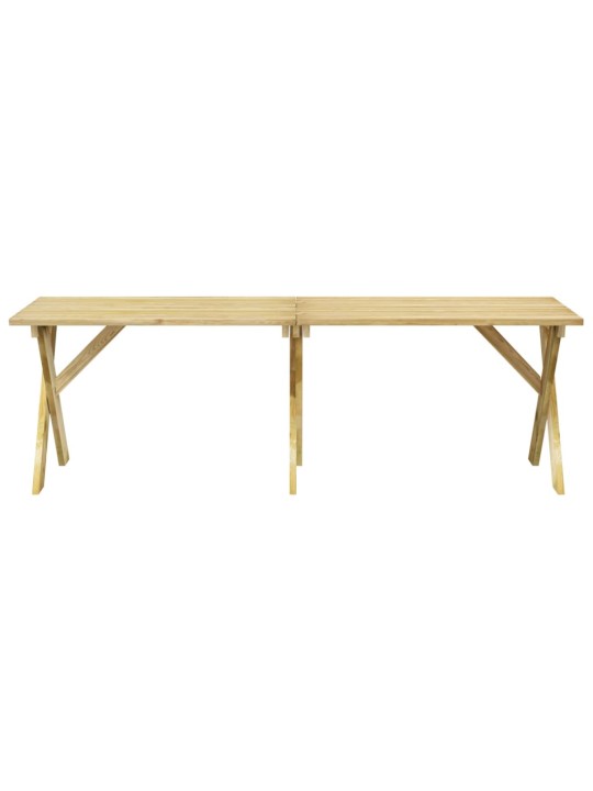 Sodo stalas, 220x73x70cm, impregnuota pušies mediena