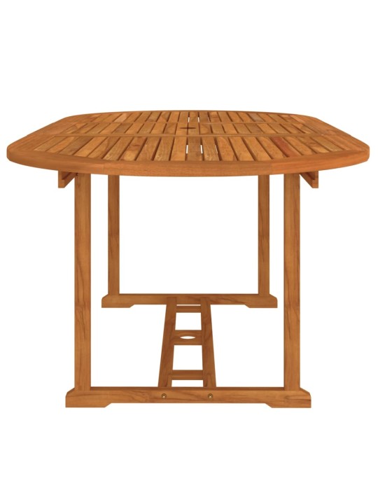 Sodo stalas, 200x100x75cm, eukalipto medienos masyvas
