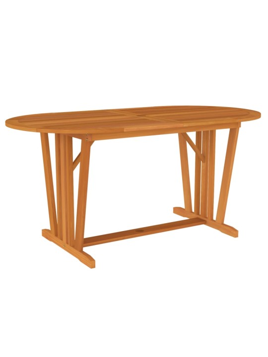 Sodo stalas, 160x85x75cm, eukalipto medienos masyvas
