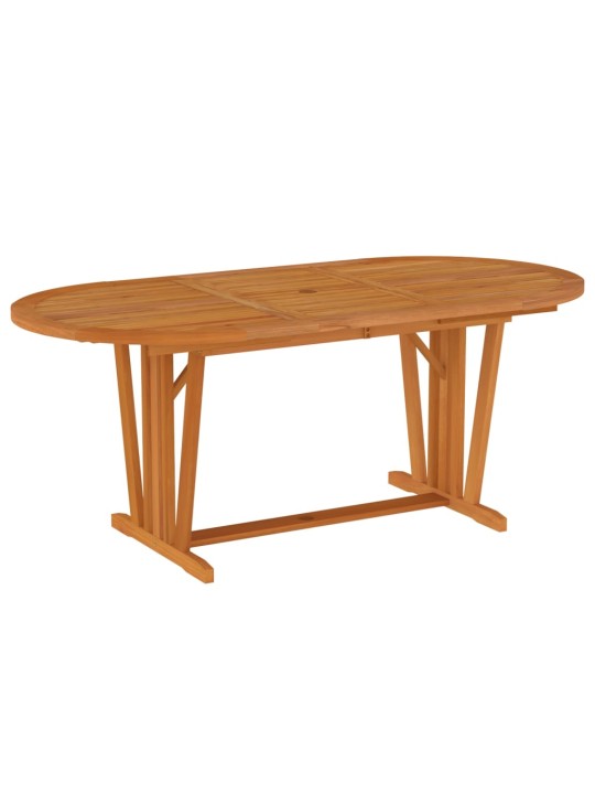 Sodo stalas, 200x100x75cm, eukalipto medienos masyvas