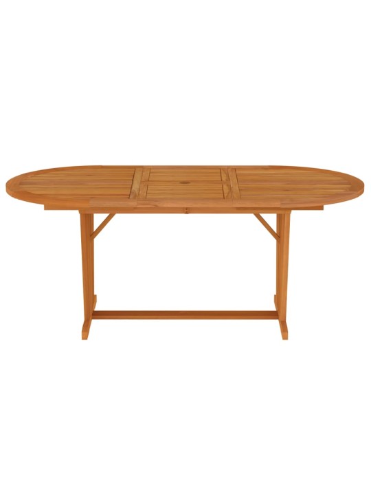 Sodo stalas, 200x100x75cm, eukalipto medienos masyvas