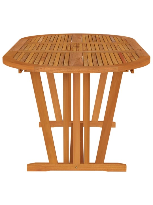 Sodo stalas, 200x100x75cm, eukalipto medienos masyvas