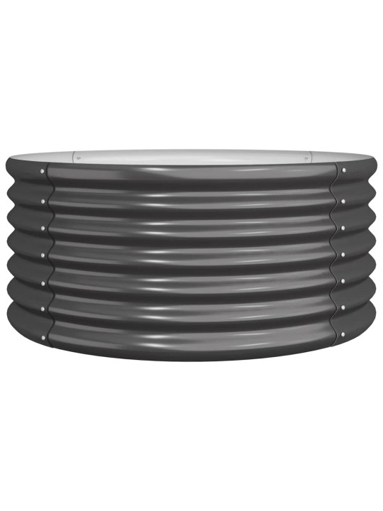 Sodo lovelis, antracito, 80x80x36cm, plienas