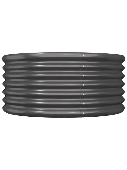 Sodo lovelis, antracito, 80x80x36cm, plienas