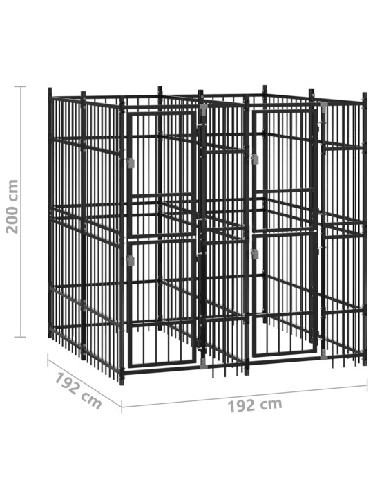 Lauko voljeras šunims, plienas, 3,69m²