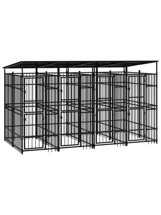 Lauko voljeras šunims su stogu, plienas, 7,37m²
