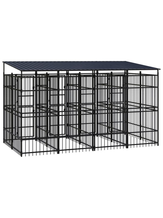 Lauko voljeras šunims su stogu, plienas, 7,37m²