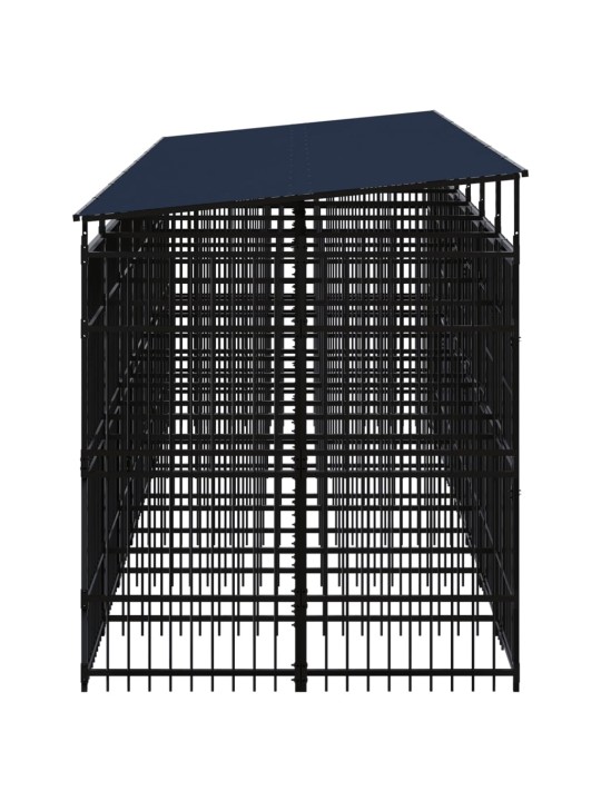 Lauko voljeras šunims su stogu, plienas, 12,9m²