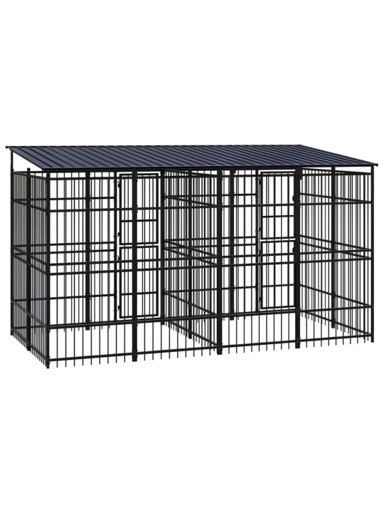 Lauko voljeras šunims su stogu, plienas, 7,37m²