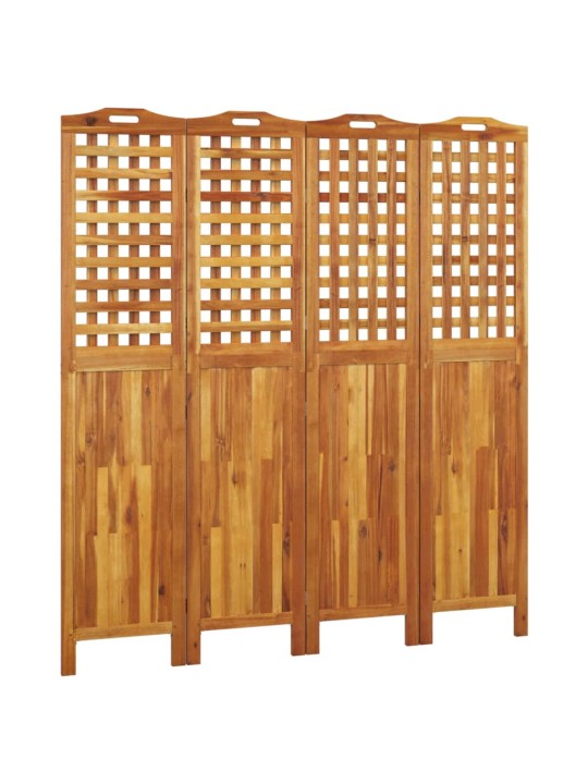 Kambario pertvara, 4 segmentai, 162x2x180cm, akacijos masyvas