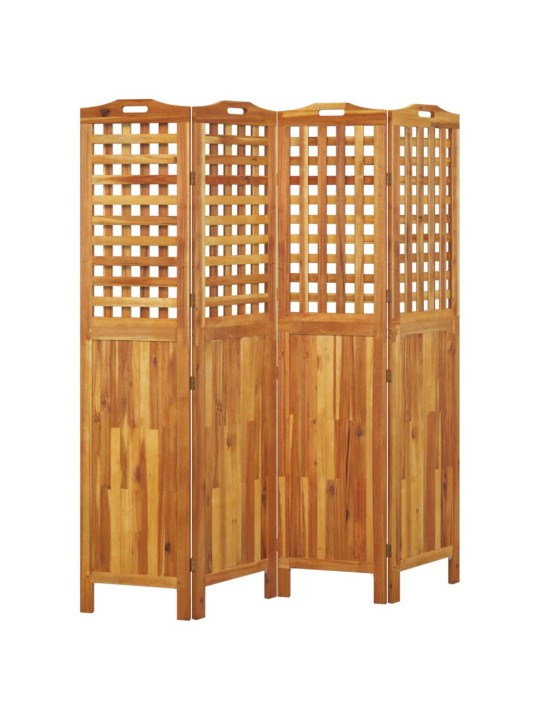 Kambario pertvara, 4 segmentai, 162x2x180cm, akacijos masyvas