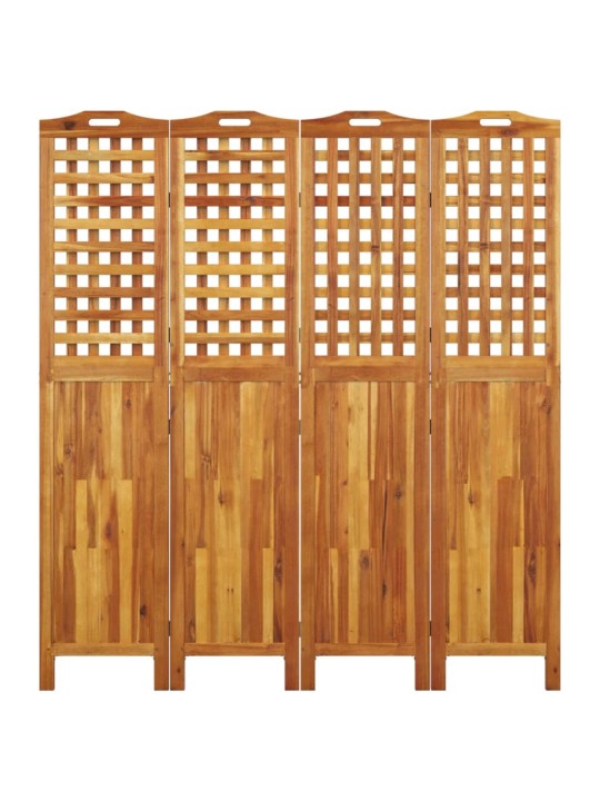 Kambario pertvara, 4 segmentai, 162x2x180cm, akacijos masyvas