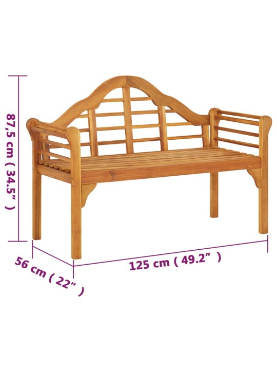 Sodo suoliukas, 125cm, akacijos medienos masyvas