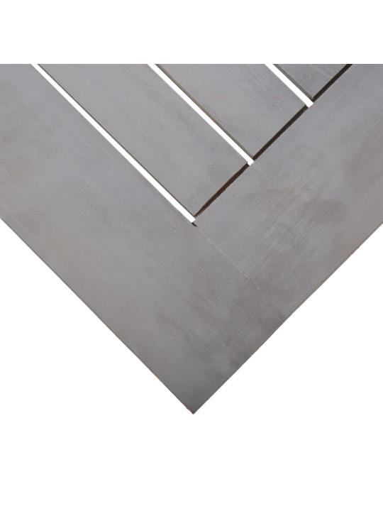 Sodo stalas, pilkas, 200x100x75cm, akacijos medienos masyvas