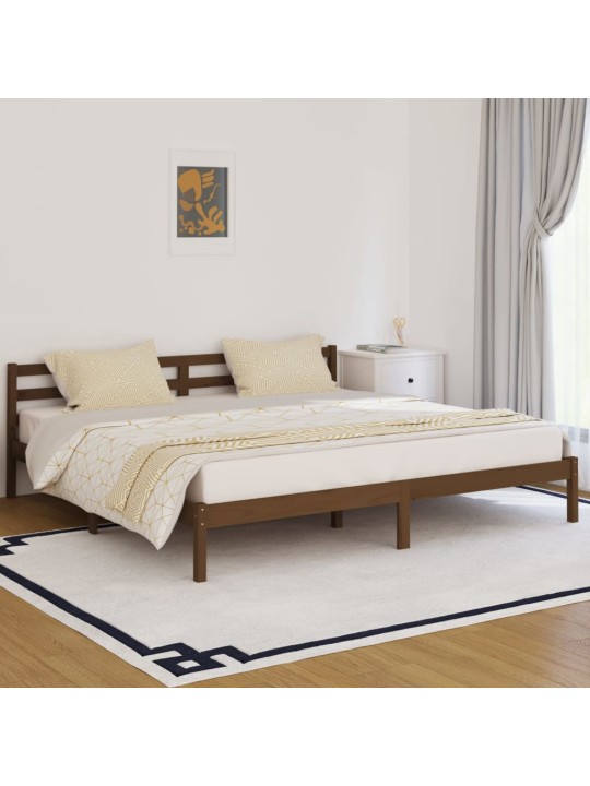 Lovos rėmas, medaus rudas, 200x200cm, pušies medienos masyvas