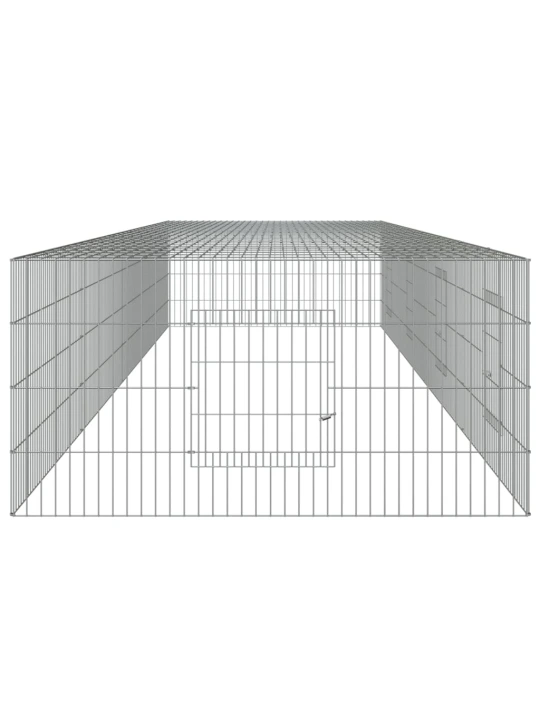 Triušių narvas, 4 segmentai, 433x109x54cm, galvanizuota geležis
