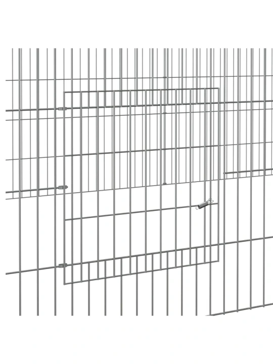 Triušių narvas, 4 segmentai, 433x109x54cm, galvanizuota geležis