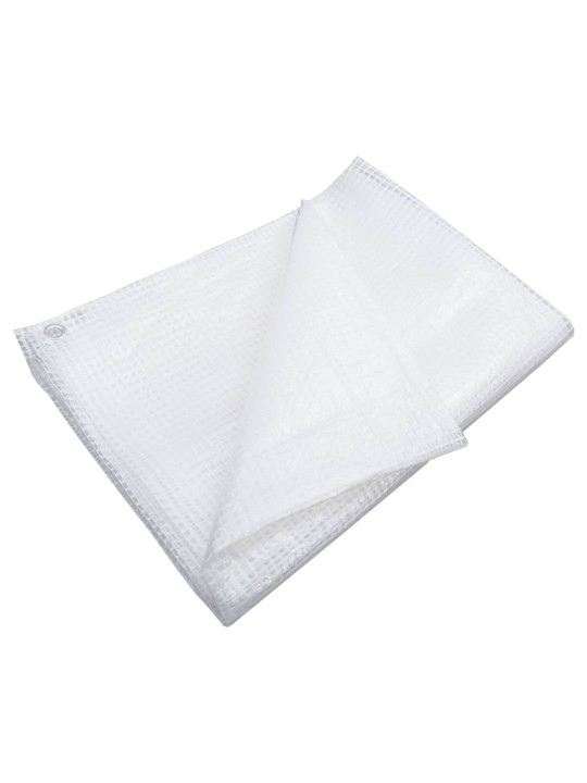 Leno tentas, baltos spalvos, 8x8m, 140g/m²