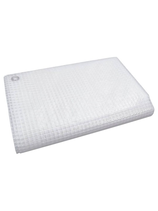 Leno tentas, baltos spalvos, 8x10m, 140g/m²
