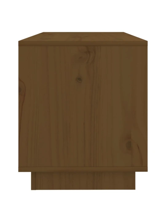 Televizoriaus spintelė, medaus ruda, 74x34x40cm, pušis