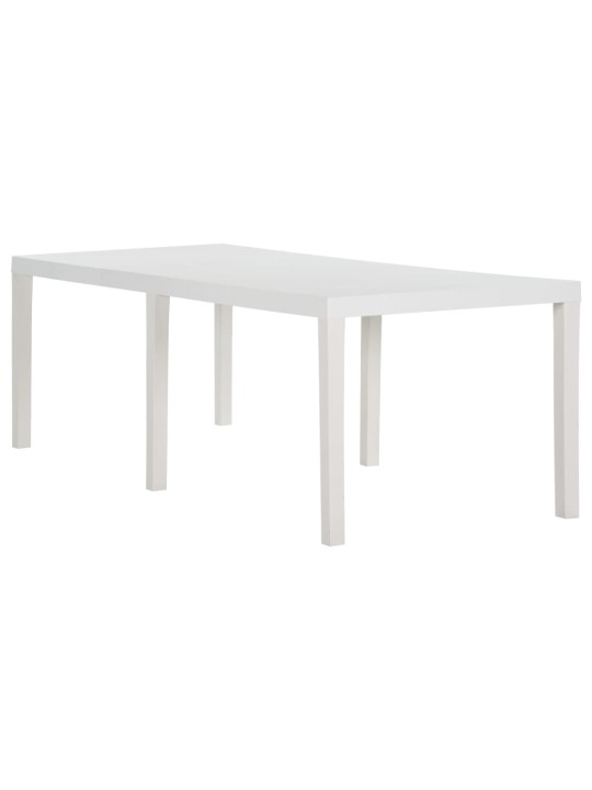 Sodo stalas, baltos spalvos, 220x90x72cm, PP
