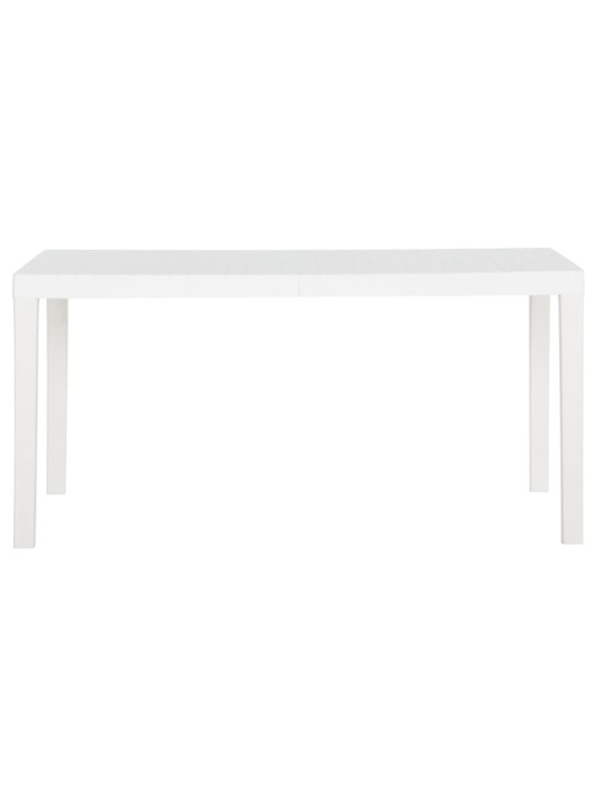 Sodo stalas, baltos spalvos, 150x90x72cm, PP