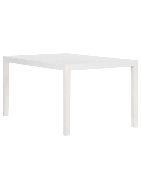 Sodo stalas, baltos spalvos, 150x90x72cm, PP