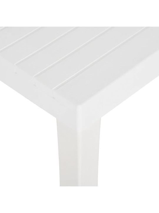 Sodo stalas, baltos spalvos, 150x90x72cm, PP
