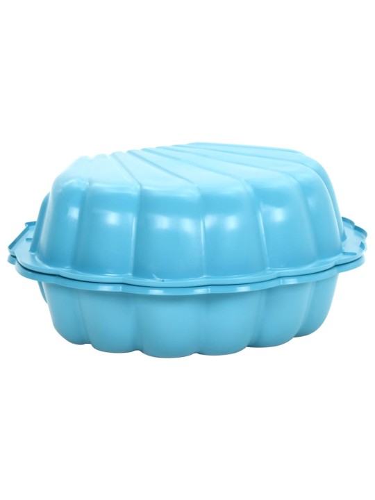 317737 Smėlio dėžės, 2vnt., mėlynos, 77x87x21cm plastikas