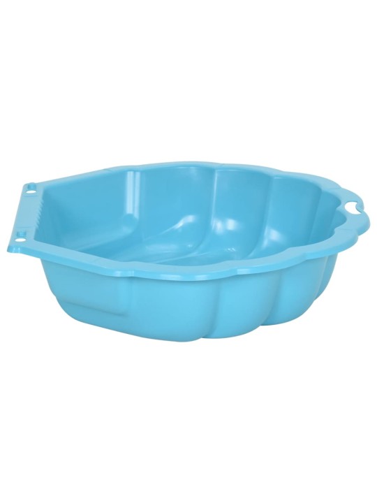 317737 Smėlio dėžės, 2vnt., mėlynos, 77x87x21cm plastikas