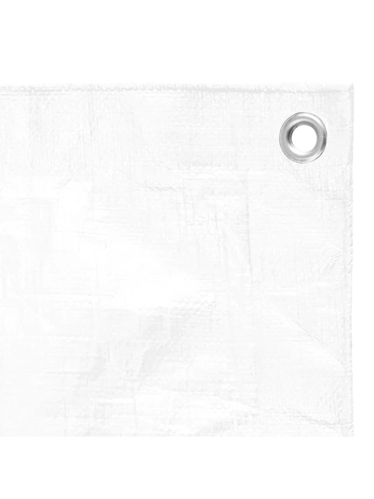 Tentas, baltos spalvos, 4x8m, 180g/m², HDPE