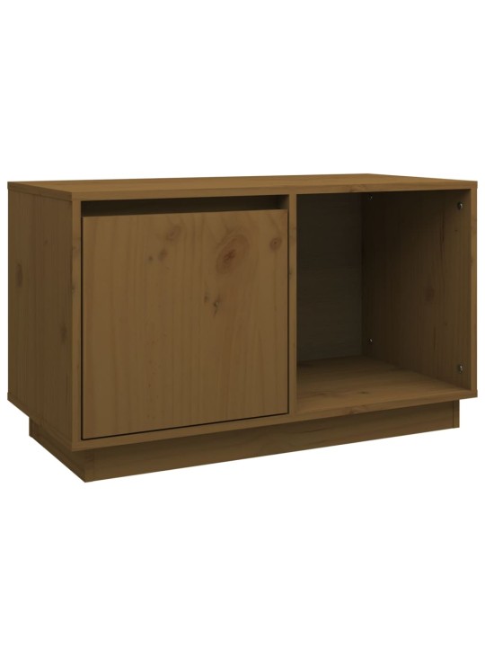 Televizoriaus spintelė, medaus ruda, 74x35x44cm, pušis