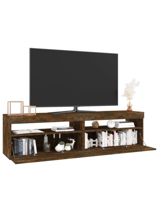 Televizoriaus spintelės su LED, 2vnt., ąžuolo, 75x35x40cm