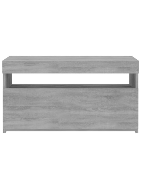 Televizoriaus spintelė su LED apšvietimu, pilka, 75x35x40cm
