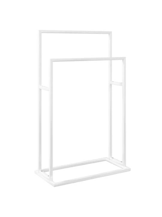 Pastatoma rankšluosčių kabykla, balta, 48x24x78,5cm, geležis