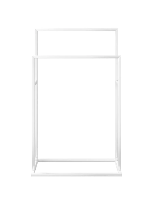 Pastatoma rankšluosčių kabykla, balta, 48x24x78,5cm, geležis