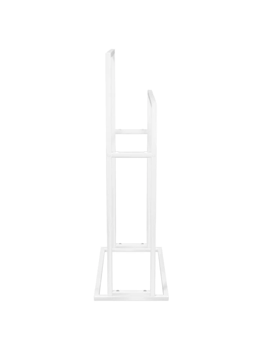 Pastatoma rankšluosčių kabykla, balta, 48x24x78,5cm, geležis