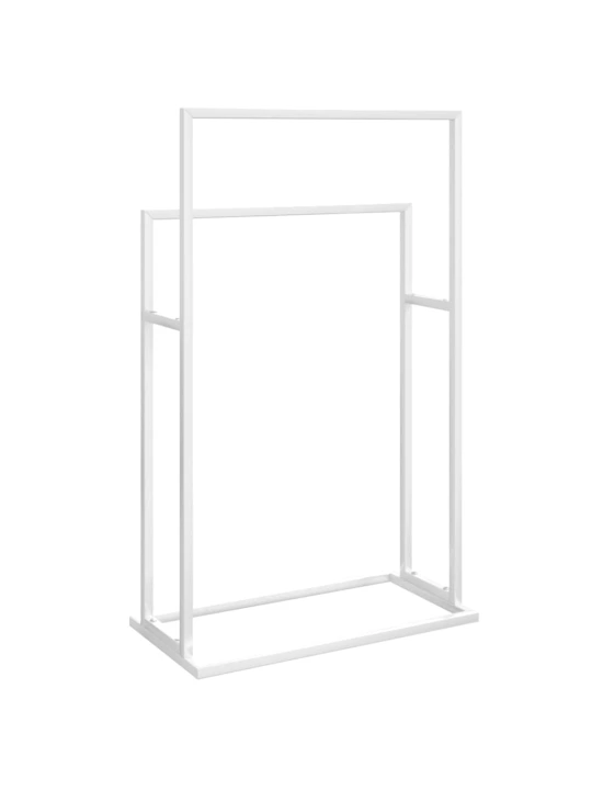 Pastatoma rankšluosčių kabykla, balta, 48x24x78,5cm, geležis