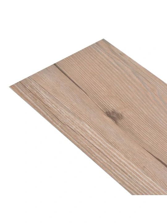 Grindų plokštės, ąžuolo rudos spalvos, PVC, 2,51m², 2mm