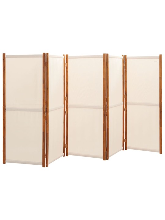 Kambario pertvara, 5 dalių, kreminės baltos spalvos, 350x180cm