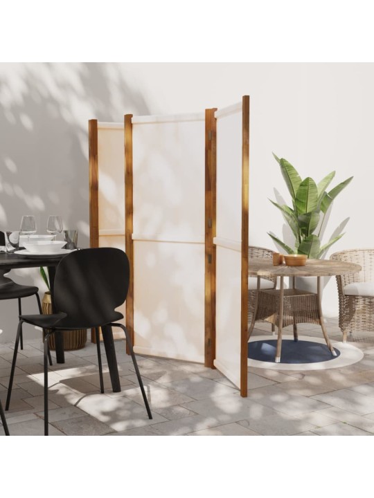 Kambario pertvara, 5 dalių, kreminės baltos spalvos, 350x180cm