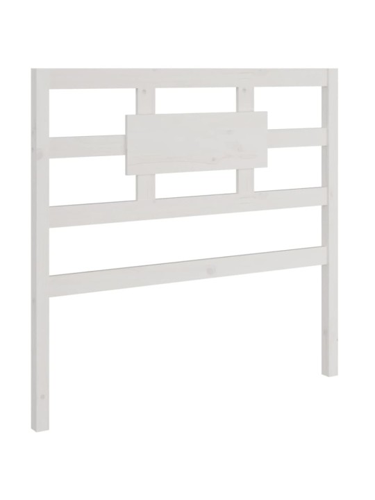 Lovos galvūgalis, baltas, 95,5x4x100cm, pušies medienos masyvas