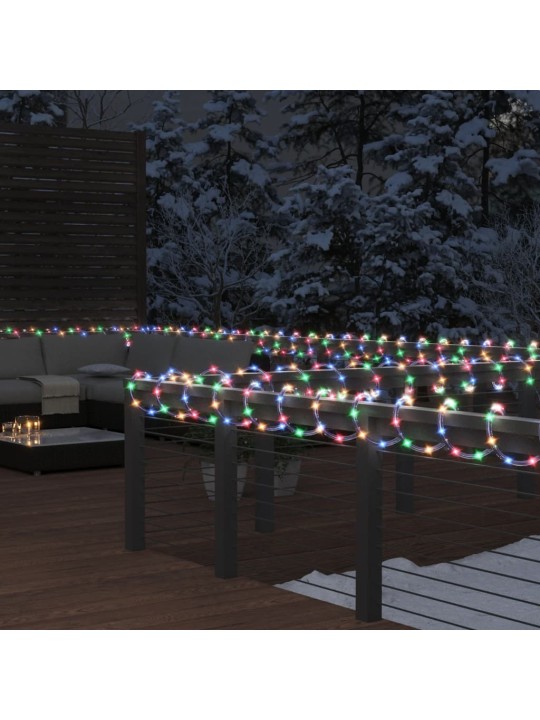 LED juosta su 240 įvairių spalvų LED, 10m, PVC